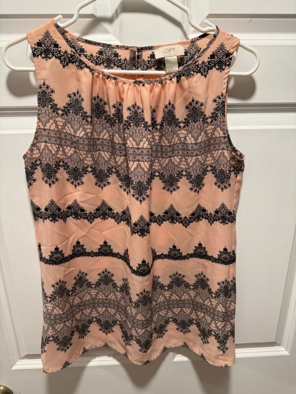 Loft Sleeveless Scoop Neck Blouse - Picture 2 of 5